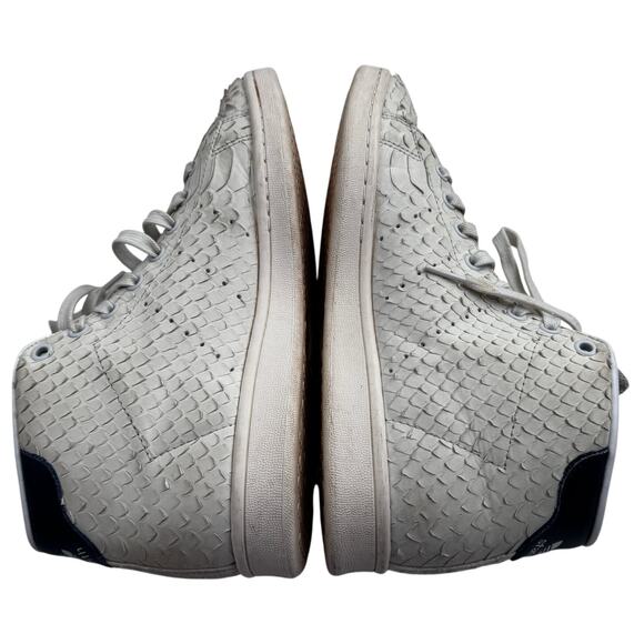Adidas Stan Smith Textured Snakeskin Streetwear Mid Top Sneakers Men's Size 9 - Picture 5 of 9